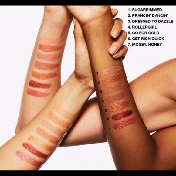 MAC rare Dazzleglass Brillant lip gloss NEw1.92g full size color Prancin Dancin - Picture 12 of 14